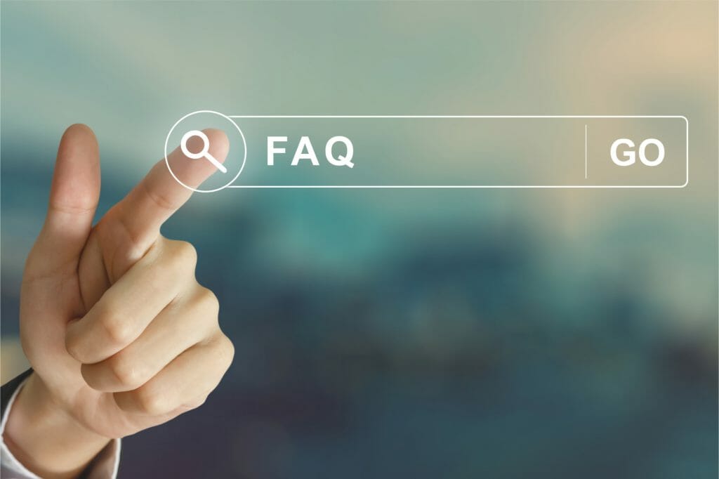 FAQ search bar